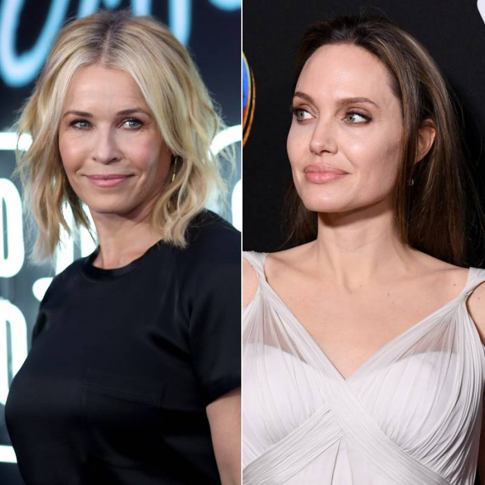 16. Chelsea Handler and Angelina Jolie