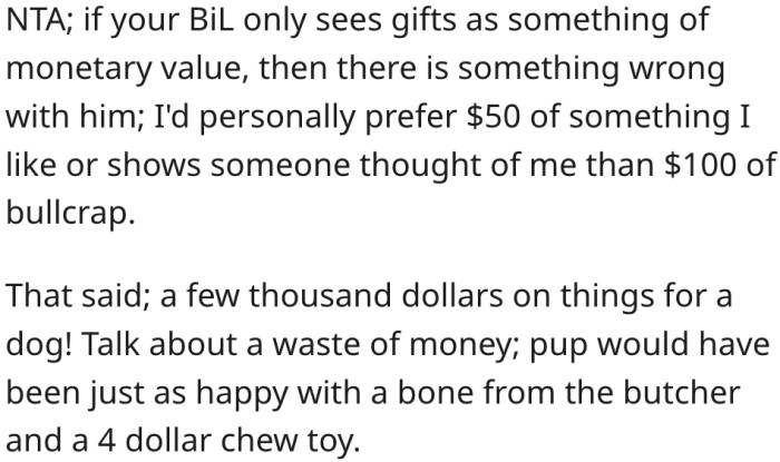 3. The dog doesn't need expensive gear to be happy.