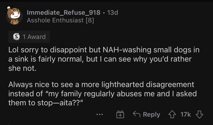 Here's how the Reddit community reacted to u/beezus94's post: