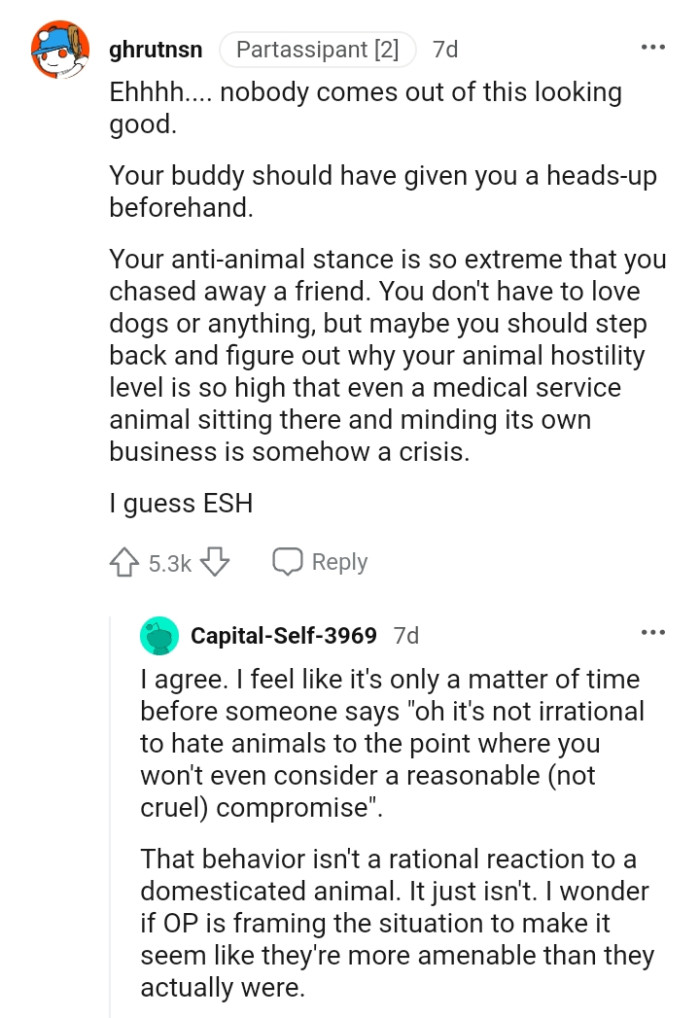OP's buddy should have given him a heads up beforehand