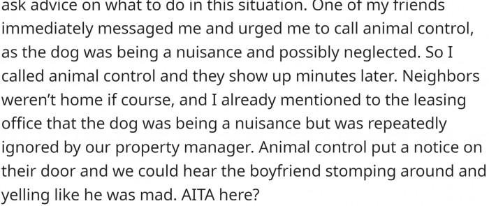 They arrived immediately but couldn't find anyone home. They left a note, and OP now wonders if she overreacted.