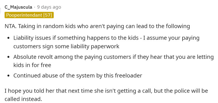 People in the comments had a lot of opinions and many of them had a lot to say. This comment gave a lot of reasons to why they were in the wrong for taking in those kids.