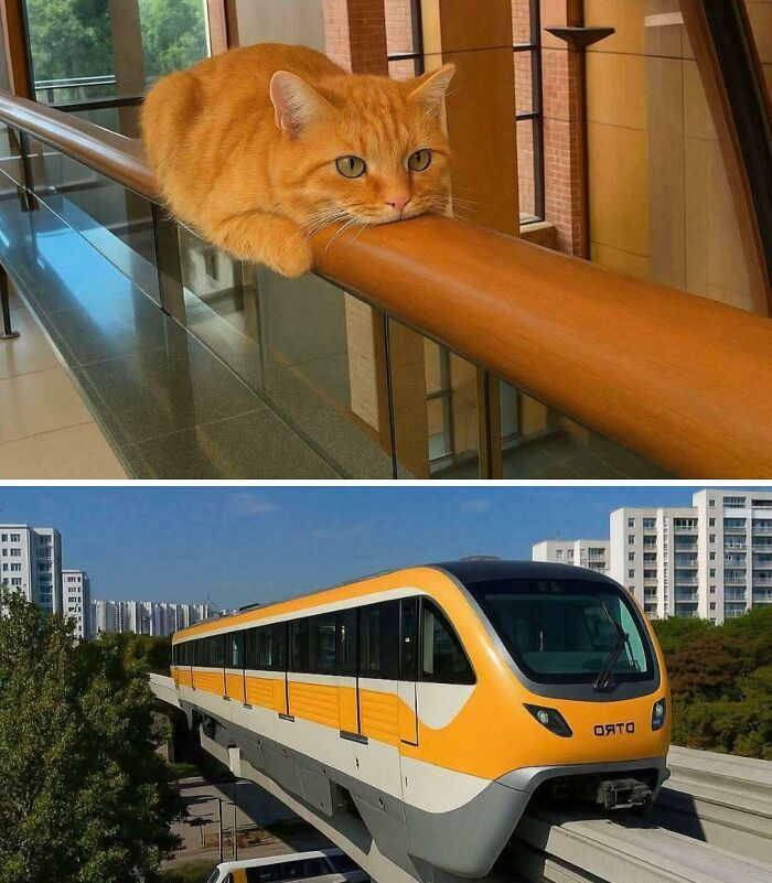 47. Introducing the world’s first purr-powered monorail.