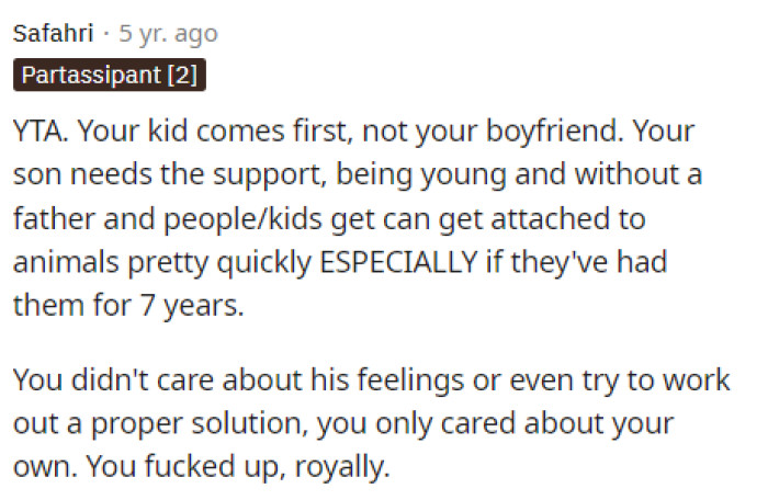 She needs to realize that this cat is more than