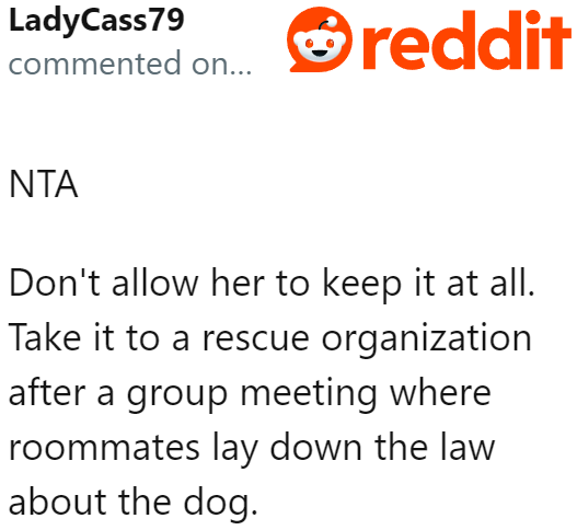 There's Really No Discussion Needed Here. The Majority Wants the Dog Out