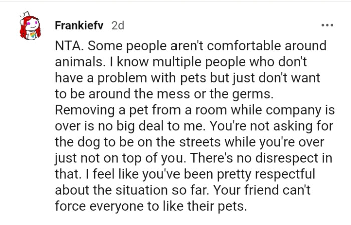 This Redditor knows a lot of people who have a problem with pets