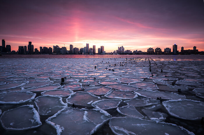 “Frozen River” By Myeongok Choi