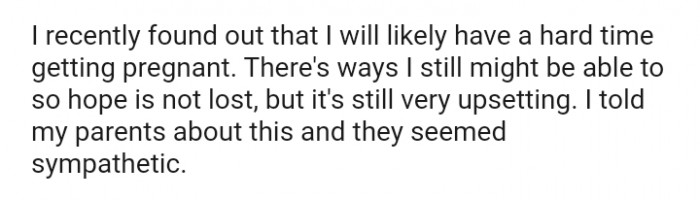 There are still ways the OP might be able to get pregnant