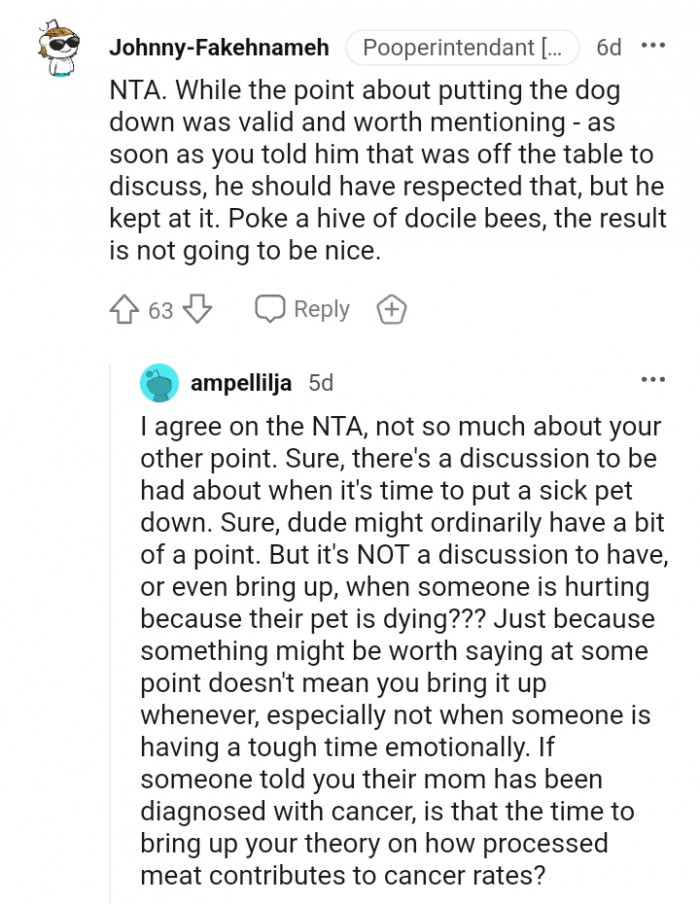 He Should Have Respected That, but He Kept at It