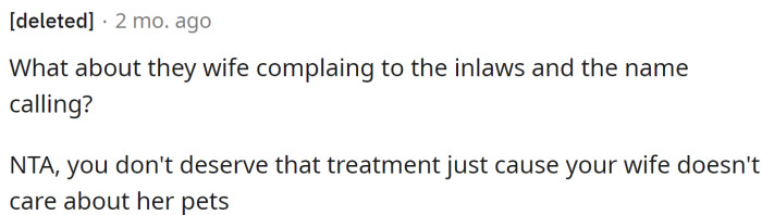 OP doesn't deserve this treatment