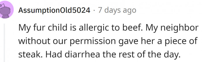 Some dogs are allergic to beef: