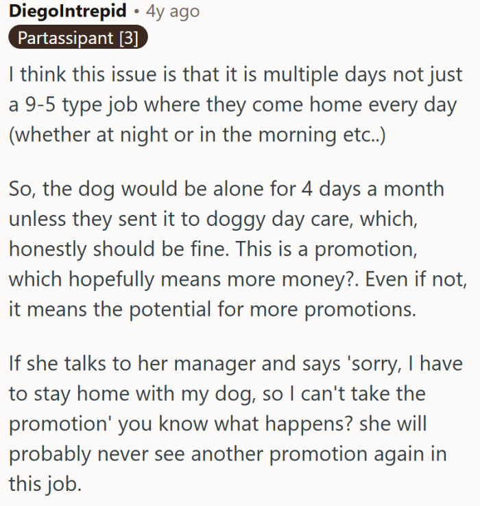 OP can say goodbye to promotions...