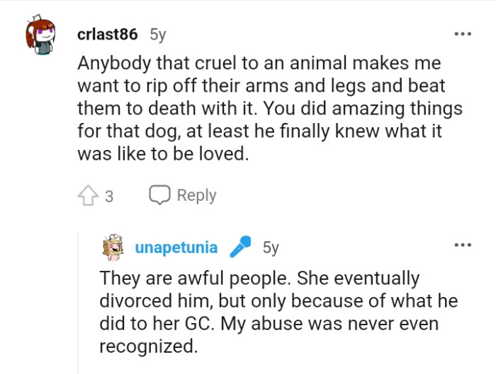 The OP did amazing things for that dog