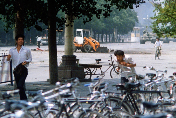 2. A different view of the Tank Man of Tiananmen Square.