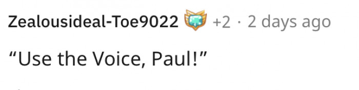 3. It’s not the same without "the voice"