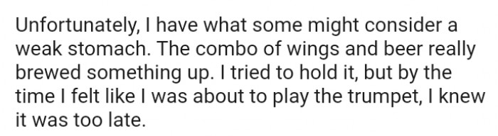 I knew it was too late