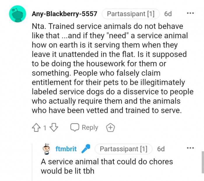 Trained Service Animals Do Not Behave Like That