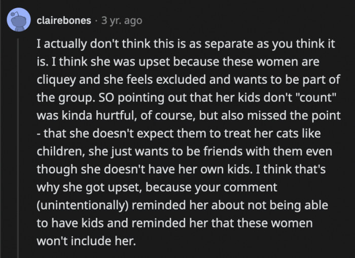 In conclusion, the members of the exclusive mom group are the real a-holes here; it just didn't help that OP drove the point home