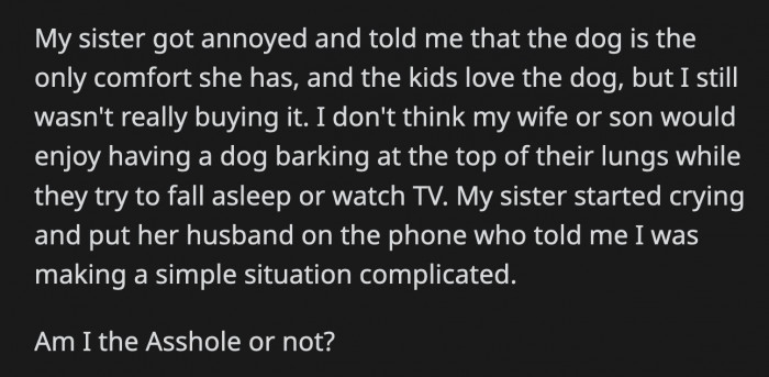 She then cried and put her husband on the phone, who told OP he was making a simple situation complicated. Did OP behave like a jerk and ask for too much?