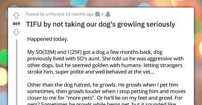 Woman Doesn’t Take Her Dog’s Growling Seriously And Gets Bitten