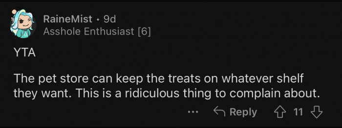 It's a ridiculous thing to complain about.