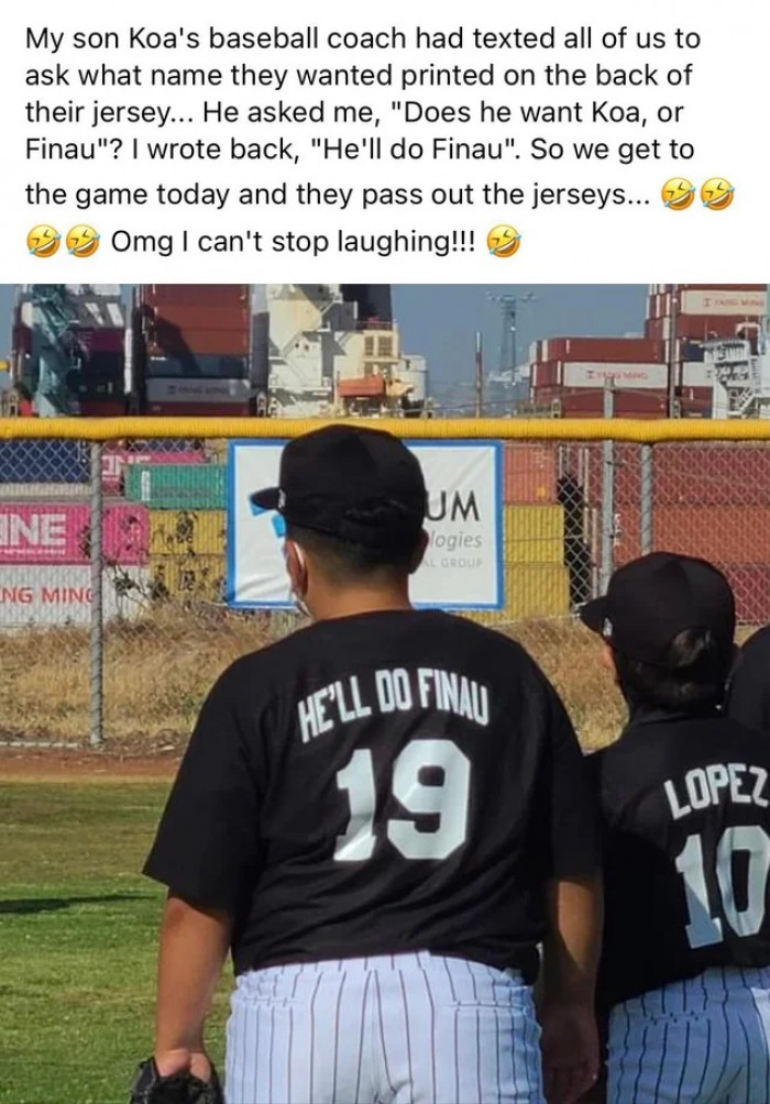 27. The kid's name ended up becoming