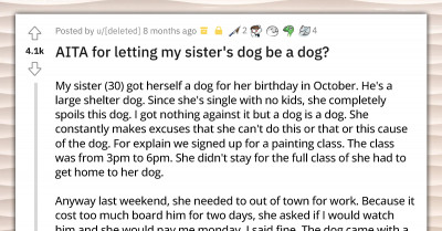 Person Petsits Their Sister’s Dog And Completely Neglects It, Says They Were Just “Letting The Dog Be A Dog"