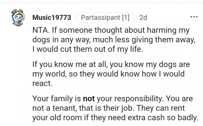 7. They should know how I would react