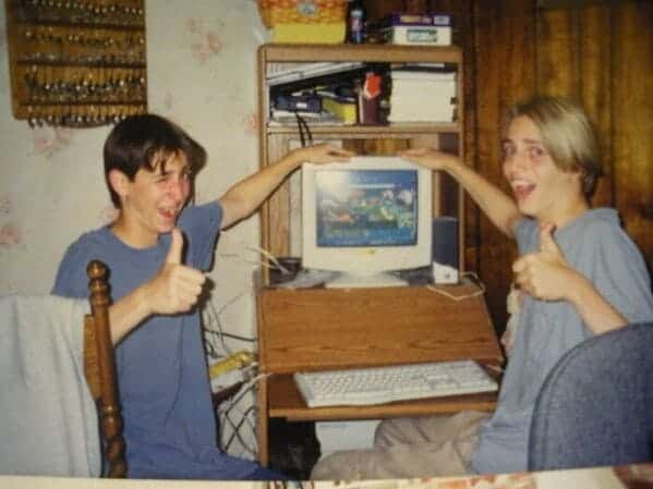 41. “Me And My Best Friend In 1999/2000 Working On Our Donkey Kong/Banjo Kazooie Fan Website Titled ‘The Dk/Bk Jungle'”