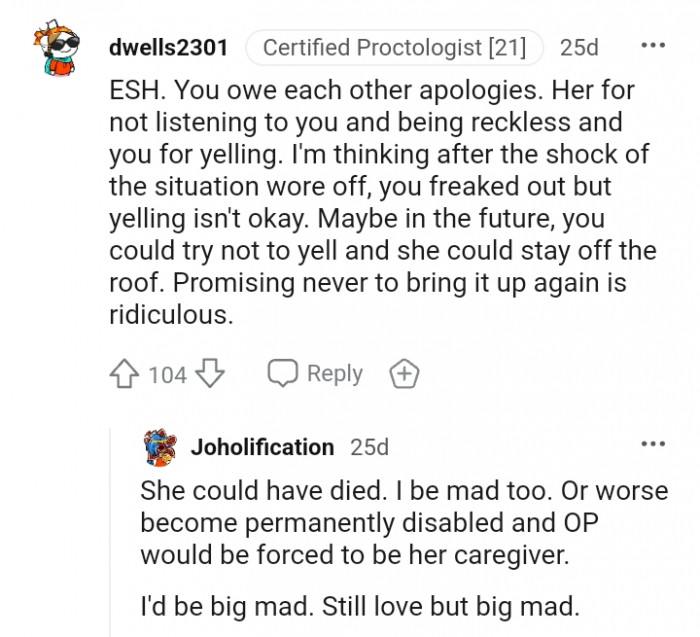 17. You Freaked Out, but Yelling Isn't Okay