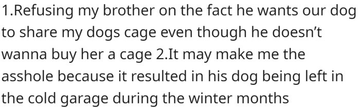 OP has offered the following explanation for why they think they might be the a-hole: