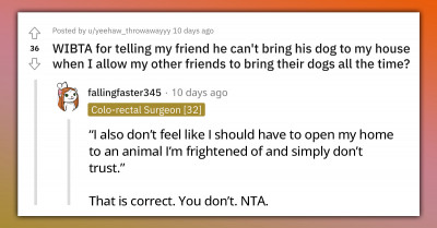 Woman Doesn’t Want Her Friend Coming Over With His Adopted Pit Bull Because She Was Attacked By One As A Child, But Doesn’t Know How To Tell Him
