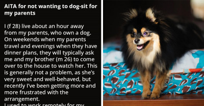 This Reddit User Is Tired Of Dog-Sitting For Her Parents, And She Lets Them Know