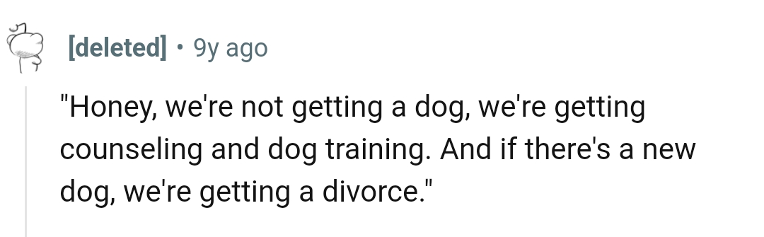 What the OP should tell his wife instead