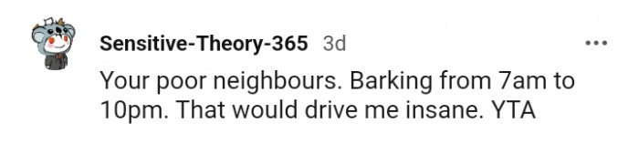 20. This Redditor is pitying the OP's neighbors