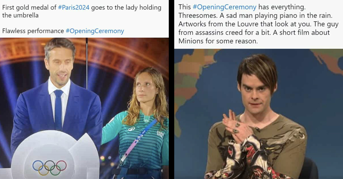 Top 20 Hilarious Tweets About The 2024 Paris Olympics Opening Ceremony