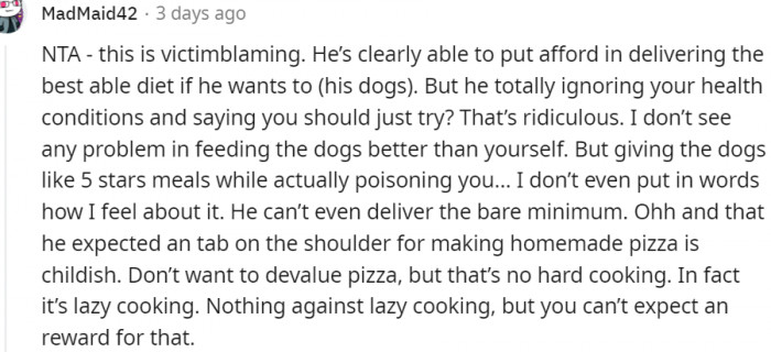 12. He's totally ignoring your health condition