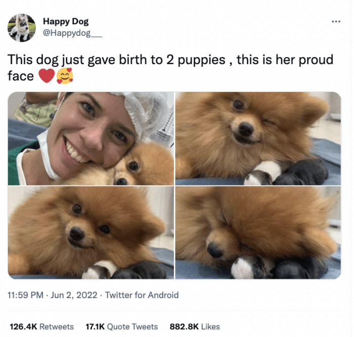 6. Proud mom of two.