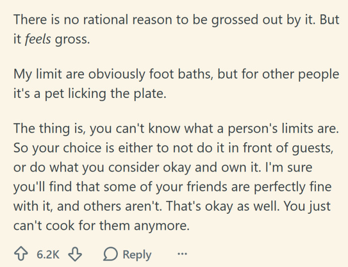 "The thing is, you can't know what a person's limits are."