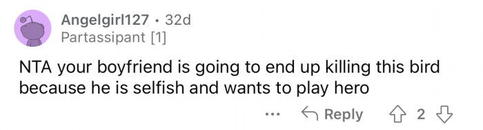 The boyfriend's behavior is selfish and childish.