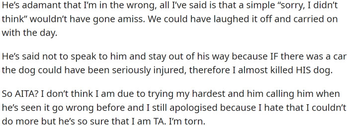 OP expressed their disapproval, but their partner believes they are wrong