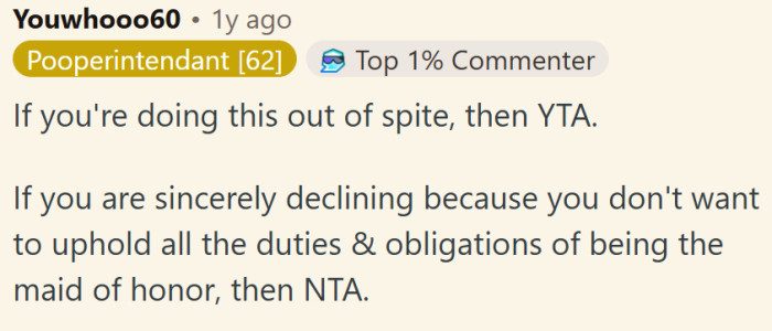 Is it out of spite?