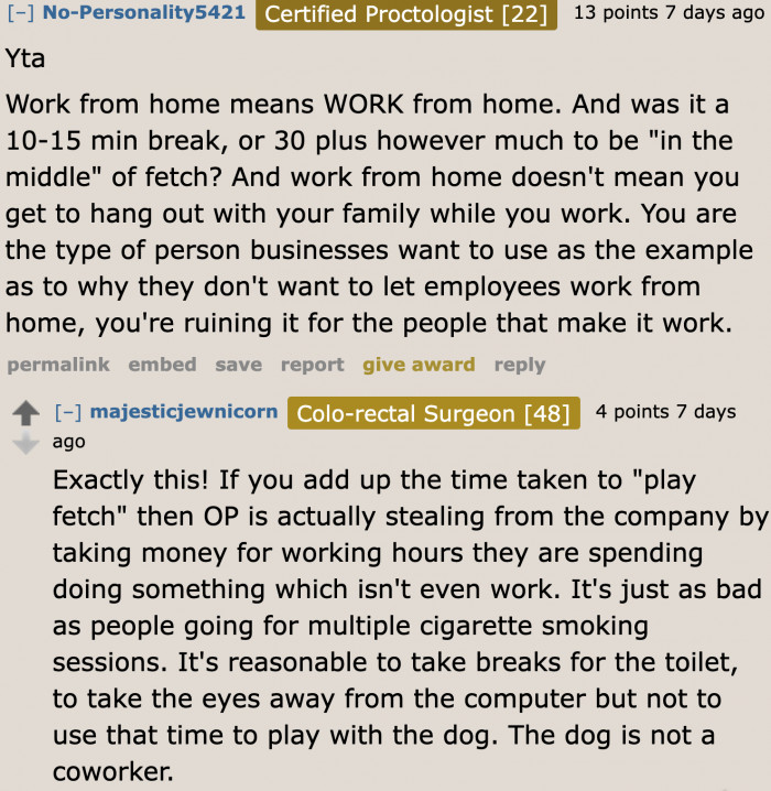 The OP gives the work-from-home setup a bad name.