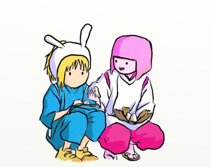 31. Adventure Time + Spirited Away