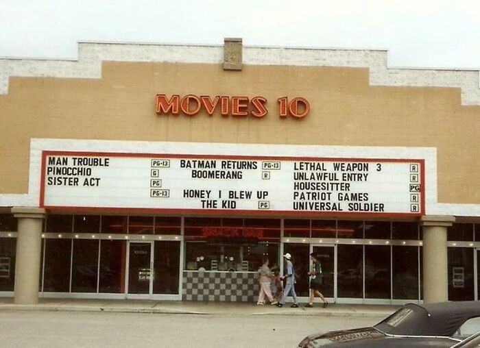 35. Fun at the movies in 1992