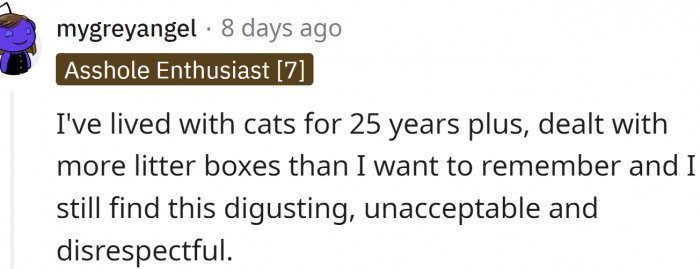 Disgusting, unacceptable, and disrespectful.