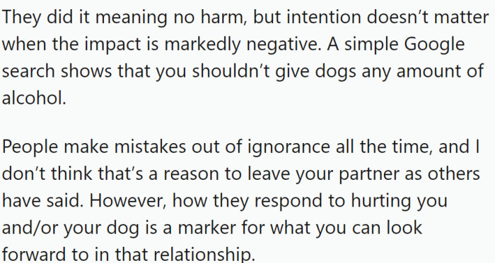 Finally, some common sense...