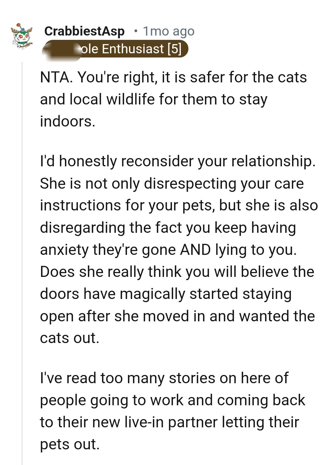 The care instructions