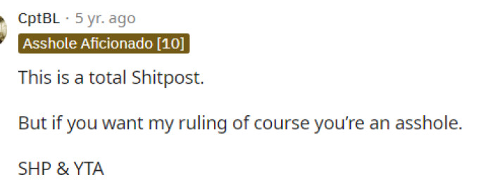 This is absolutely how we all feel reading this, and it's unfortunate that she made this decision; her son will be facing the consequences.