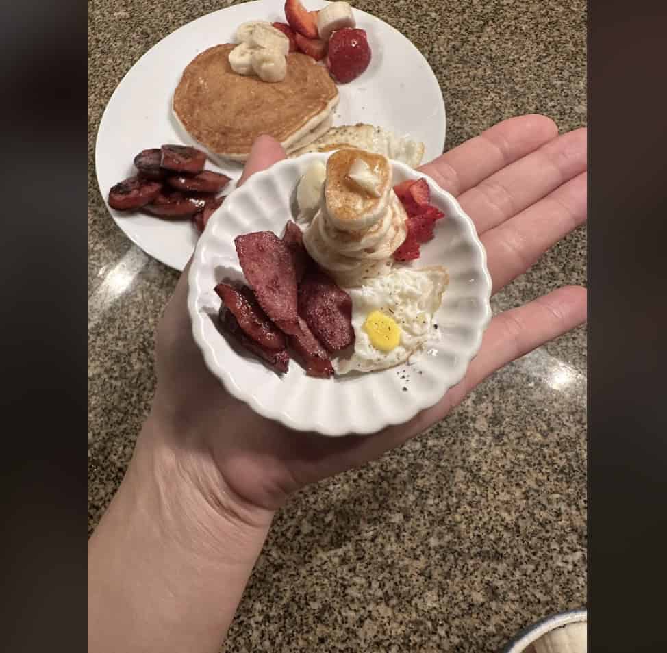 23. “A tiny continental breakfast.”
